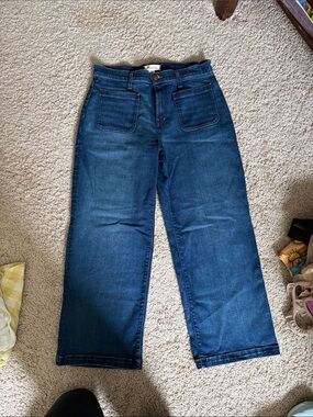 Madewell- Women’s Wide Leg Dark Blue Jeans